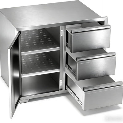 28" 304 Stainless Steel Outdoor Kitchen Cabinet