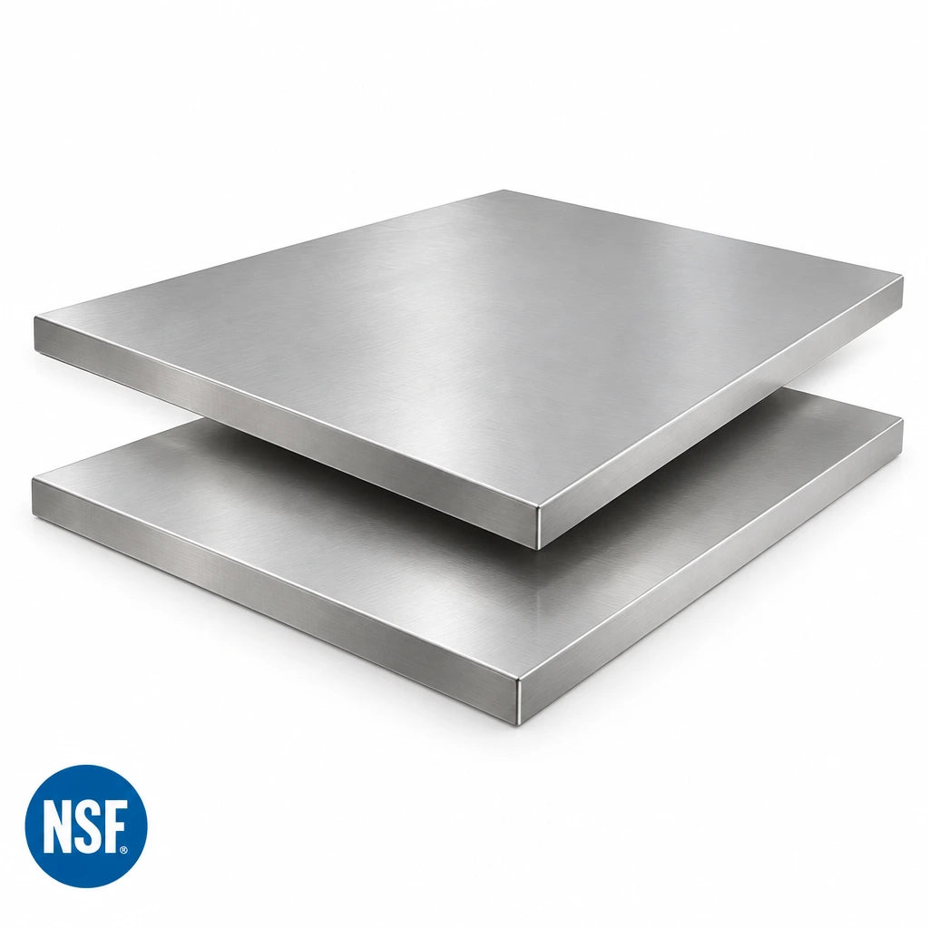Outdoor Kitchen Stainless Steel Countertop Bundle: (2) 32 In. Countertops — product view 3