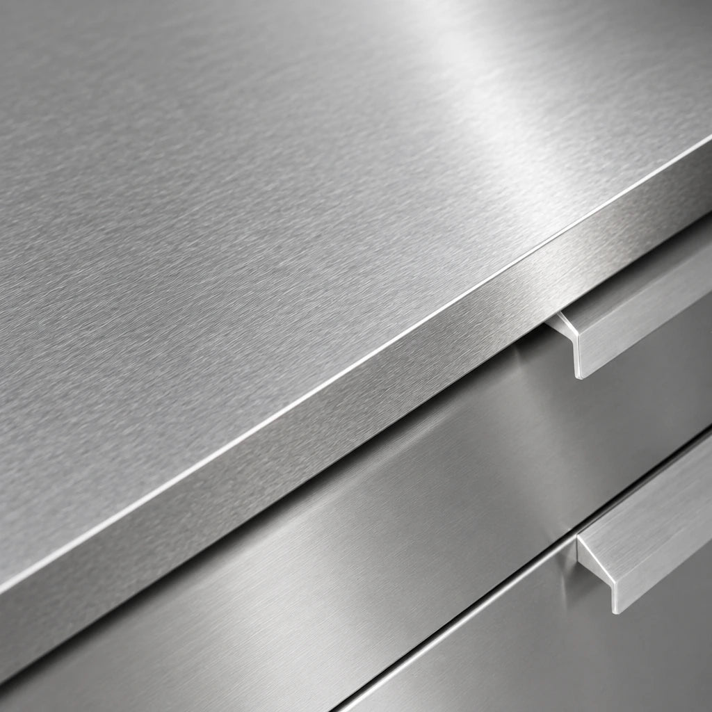 Outdoor Kitchen Stainless Steel Countertop Bundle: (2) 32 In. Countertops — product view 4