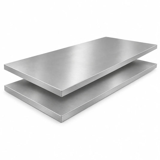 Outdoor Kitchen Stainless Steel Countertop Bundle: (2) 64 In. Countertops