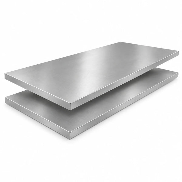 Outdoor Kitchen Stainless Steel Countertop Bundle: (2) 64 In. Countertops