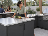 Outdoor Kitchen Stainless Steel Countertop Bundle: (3) 32 In. Countertops, 56 In. Countertop — product view 2