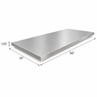 Outdoor Kitchen Stainless Steel Countertop Bundle: (3) 32 In. Countertops, 56 In. Countertop — product view 4
