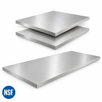 Outdoor Kitchen Stainless Steel Countertop Bundle: (3) 32 In. Countertops, 56 In. Countertop — product view 7